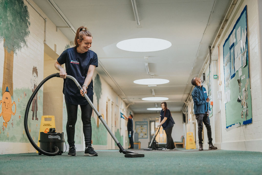 Deep cleaning during school holidays